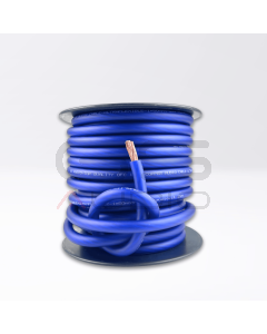 25mt Reel - OFC 100% Copper 1x50mm² (ext 13.8mm Ø) Flexible Cable| Blue Sheath