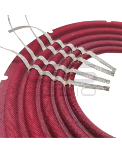 Spider RED STRONG+TINSEL 10"/253mm - 76/90mm nomex 2 strati