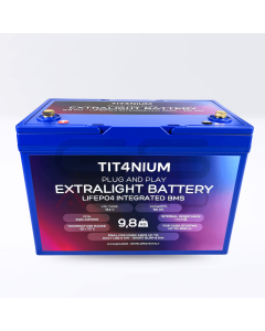 TIT4NIUM 100Ah-M8 Battery - CCA:3200A LifePo4 13.2V (30,5*21*16,8cm)