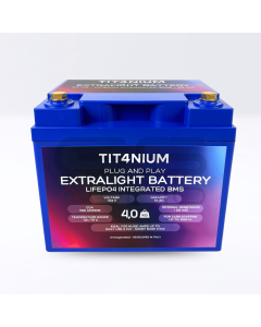 TIT4NIUM 35Ah-M8 Battery - CCA:1300A LifePo4 13.2V (19.8*16.6*17,5cm) 