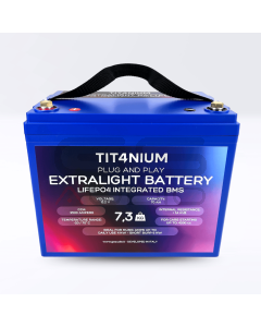 TIT4NIUM 70Ah-M8 Battery - CCA:2500A LifePo4 13.2V (26*16,8*21,5cm) 