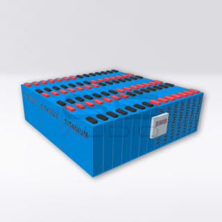 Batteria LTO TITANIUM 14.4V 140Ah - 42 Celle con BMS e Barre - 35x33x11cm