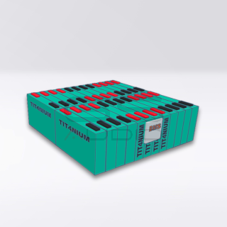 Batteria LTO TITANIUM 14.4V 140Ah - 24 Celle con BMS e Barre - 35x34.8x12cm