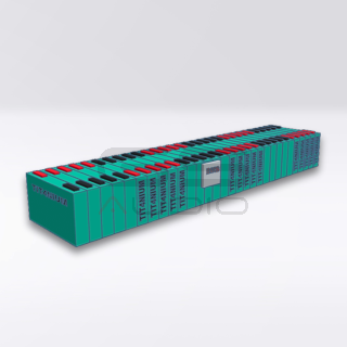 Batteria LTO TITANIUM 14.4V 175Ah - 30 Celle con BMS e Barre - 17.5x87x12cm
