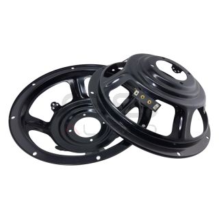 CESTELLO NERO 4 razze acciaio 10"/250mm - spider 145mm - (woofer)