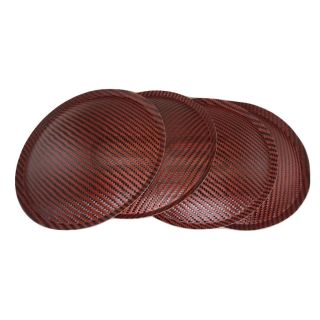 4 parapolveri ARANCIONE - NERO carbonio ultraleggero - 180 mm