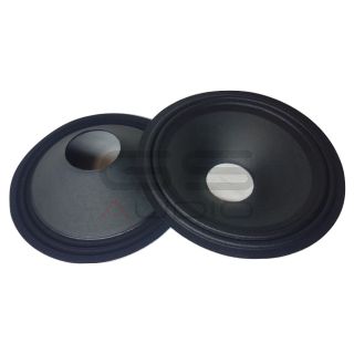 Coppia cono per woofer 8"/200 mm liscio/pressato - tela doppia onda - 40 mm