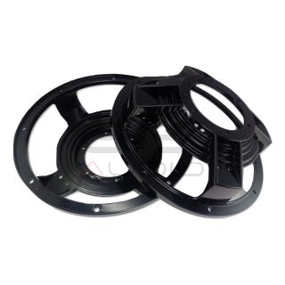 CESTELLO NERO LUCIDO 4 razze larghe alluminio 12"/300mm - spider 203/ 190mm simile DD
