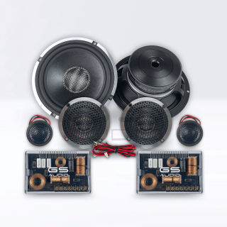Kit Altoparlanti 3 Vie 6.5" - 150 WRMS - 4 Ohm - Woofer+Midwoofer+Tweeter