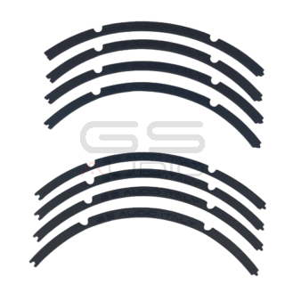 Coppia 450mm bordo FOAM 4settori - per cestello 8 fori - logo GS Audio
