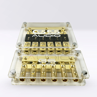 Portafusibile GS Audio ANL IN:3x70 OUT:6x70 | Positivo/Negativo 6 Vie