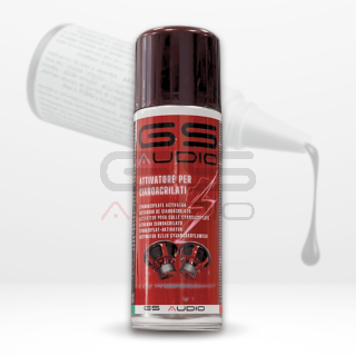 GS Audio Spray Attivatore per Cianoacrilato NERO - Bomboletta 200ml