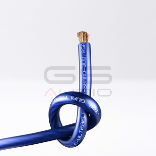 Cavo OFC 100% Rame 1x35mm² (ext 13mm Ø) Morbido | Guaina Blu (al metro)