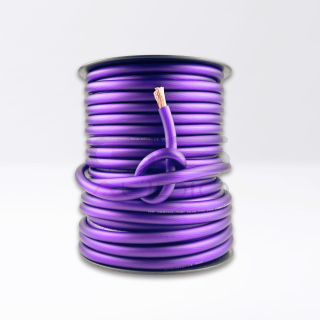 Bobina 50mt - Cavo CCA 1x50mm² (ext 13,8mm Ø) Morbido | Guaina Viola