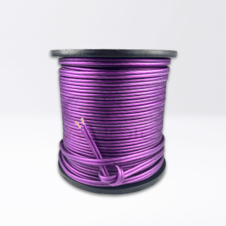 Bobina 100mt - Cavo CCA 2x3mm² (ext 5x10mm Ø) Morbido | Guaina Viola