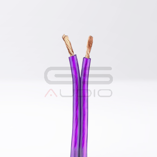 Cavo CCA 2x6mm² (ext 6,5x13mm Ø) Morbido | Guaina Viola (al metro)