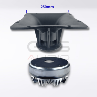 GS Audio DR50F - Driver 1.3-10kHz, 8 Ohm, 190 WRMS – Viti 4x102mm | Tromba Opzionale 250x250