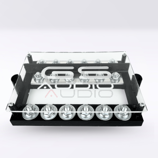 Portafusibili 6+6 ANL con Cover Plexiglass per car audio | GS Audio