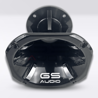 GS Audio Tromba Quadrata 155mm x H122mm Alluminio Lucido - Per Driver a Compressione