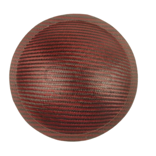 parapolvere ROSSO - NERO carbonio ultraleggero - 180 mm