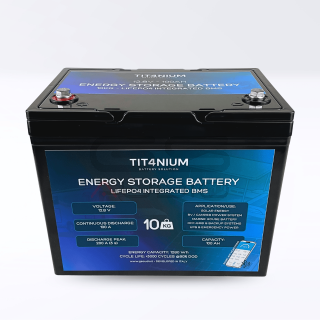 Batteria Accumulo LiFePO4 TITANIUM 100Ah-M8 12.8V per Camper e Nautica | App Bluetooth
