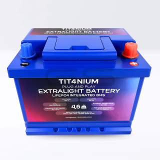 Batteria TIT4NIUM 35Ah ISO - CCA:1500A LifePo4 13.2V (24*17,4*19cm)