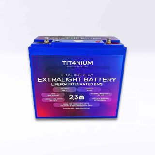 Batteria TIT4NIUM 20Ah-M5 - CCA:1000A LifePo4 13.2V (18*7,5*17,5cm)