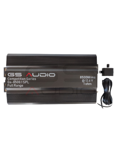Gs Audio Amplificatore Full Range 8500.1 SPL serie Competition 8500Wrms X1 @1 ohm