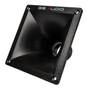 Gs Audio Square ABS Horn/Flange 129x129mm - height 86mm - for compression driver/tweeter