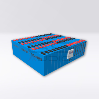 Batteria LTO TITANIUM 14.4V 160Ah - 48 Celle con BMS e Barre - 35x37x11cm