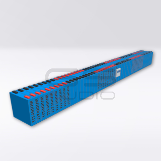 Batteria LTO TITANIUM 14.4V 180Ah - 54 Celle con BMS e Barre - 119x12x11cm