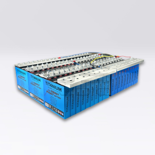 Batteria LTO TITANIUM 14.4V 200Ah - 60 Celle con BMS e Barre - 35x46x11cm