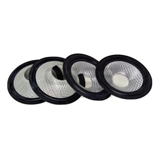 4 pz Cono midwoofer fibra composita 3.2" / 82 mm - sospensione in gomma