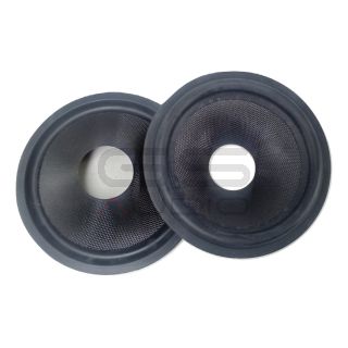 Coppia Cono midwoofer fibra composita 4" / 9.6 cm - sospensione in gomma