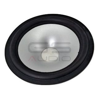 Pair silver cellulose cone 5" / 12.5 cm - rubber surround, for midwoofer