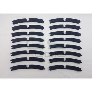 Coppia 380mm bordo FOAM LARGO 8 settori per woofer cestello 8 fori (kit per 2 woofer)