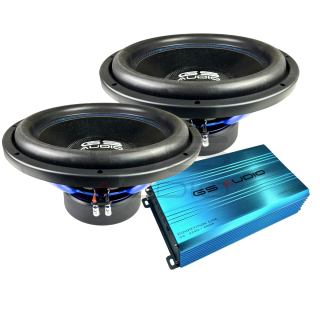 GS Audio PACKAGE 2 subwoofer IRON 15" D1 + 1 amplifier 3250.1COMP