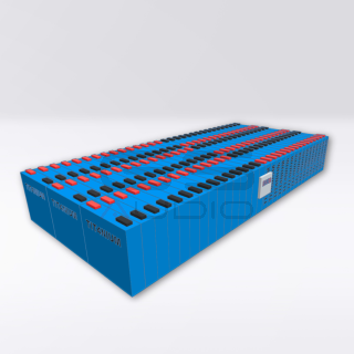 Batteria LTO TITANIUM 14.4V 300Ah - 90 Celle con BMS e Barre - 35x68x11cm