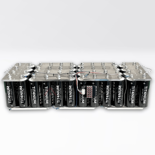 320Ah TITANIUM 14V Battery - 48 LTO Cells with BMS and Bars - 82x27x21cm