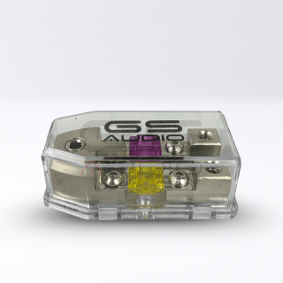 GS Audio AFS 2-way fuse holder IN:1x70 OUT:2x25