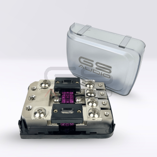 GS Audio ANL+AFS fuse holder IN:1x50 2x35 OUT:4x25 | 2/4 Way