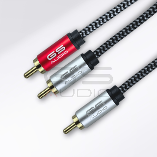GS Audio Adattatore Audio Y 2/1 RCA per Auto e Amplificatori - 0.3 metri