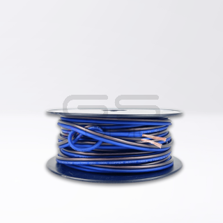 25mt Reel - OFC 100% Copper 2x1.5mm² (ext 3x6.2mm Ø) Flexible Cable| Blue/Black Sheath