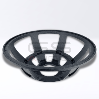 18" Aluminum Basket, 6-Spoke, Black Textured | 10" (253 mm) Spider