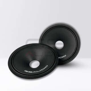Pair Woofer Cone 8"/200 mm smooth/pressed - double wave cloth - 44 mm LOGO GS AUDIO