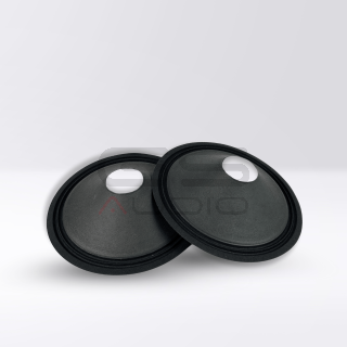 Pair Woofer Cone 8"/200 mm smooth/pressed - double wave cloth - 44 mm LOGO GS AUDIO