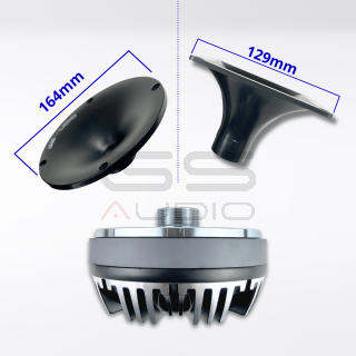 GS Audio DR50 - Driver 1.3-10kHz, 8 Ohm, 190 WRMS - 34mm Thread | Optional Horns
