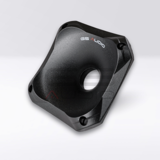 GS Audio Square ABS Horn/Flange 115x115mm - H 41mm - for compression driver/tweeter
