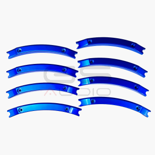 Bordo alluminio blu 610 mm a 8 settori per subwoofer