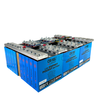 BATTERY 100A - GS AUDIO 37*23 H11 cm - 30 CELLS LTO - 14V + BMS AND BARS